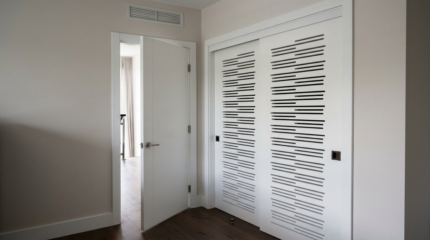 Bypass interior door