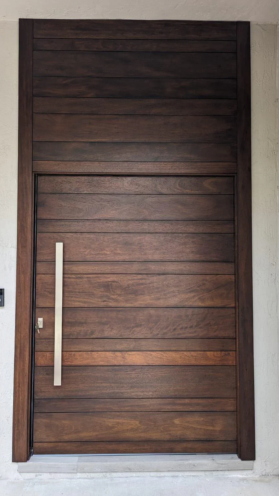 Wood pivot entry