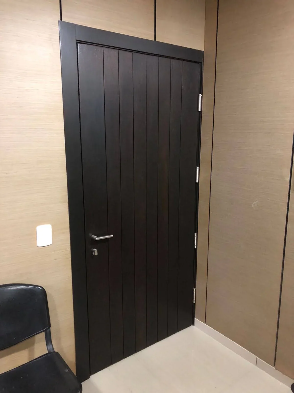 Hardwood entry, residential project
