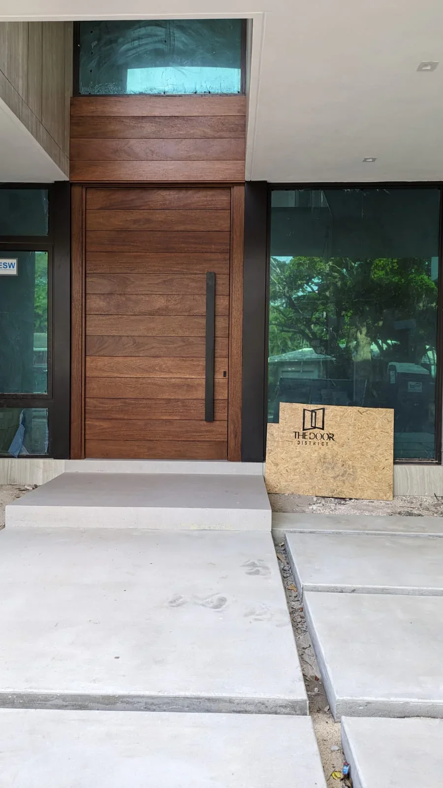 Custom solid wood door