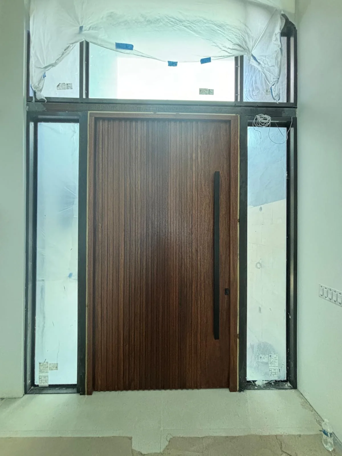 Wood entry, daylight