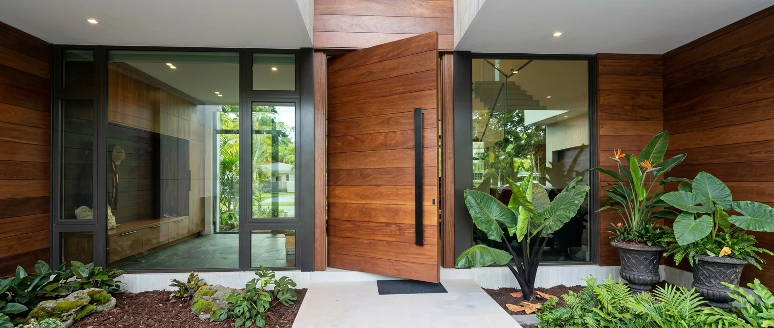 Impact entry door