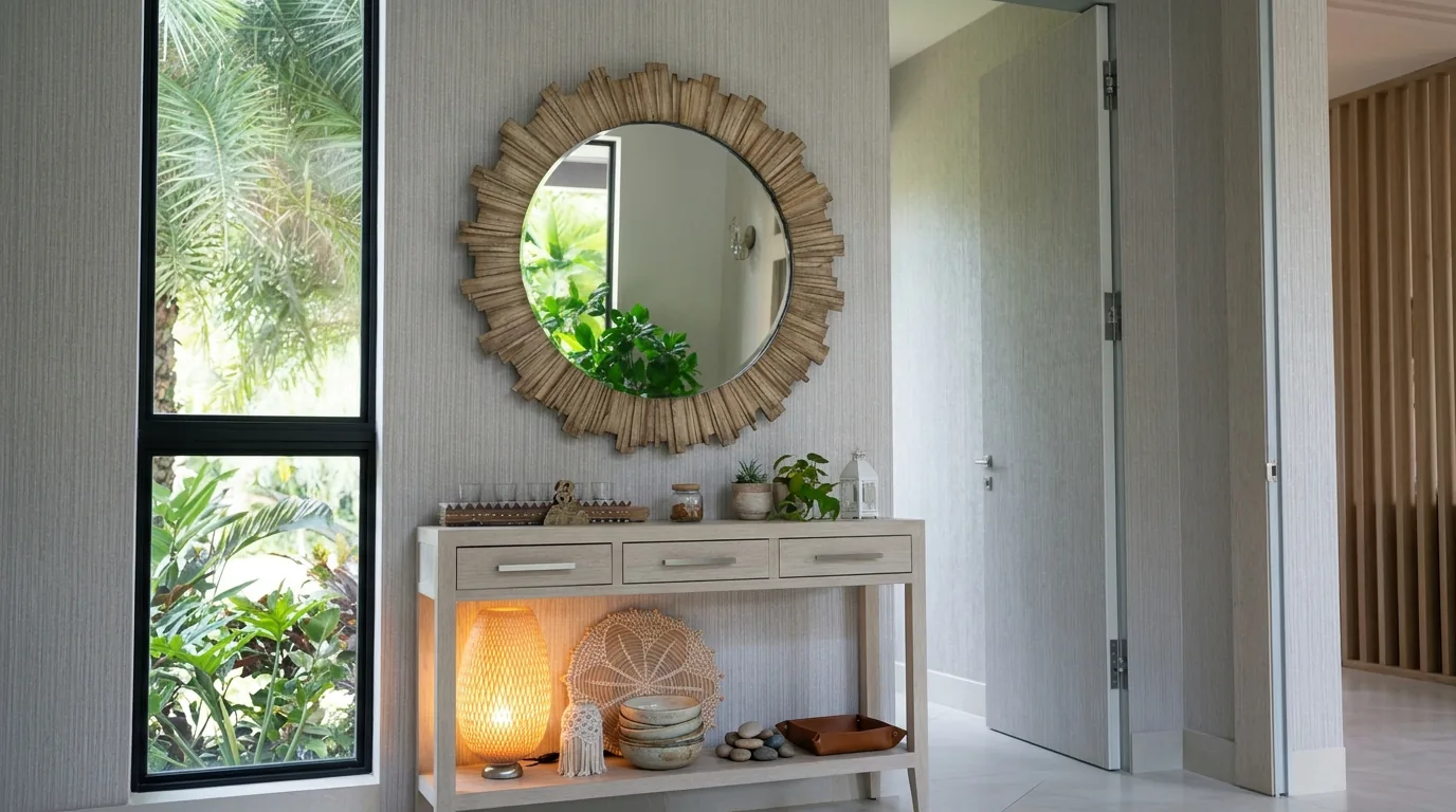 Frameless interior door
