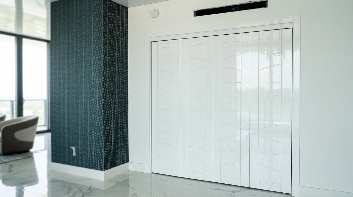 Gloss interior door