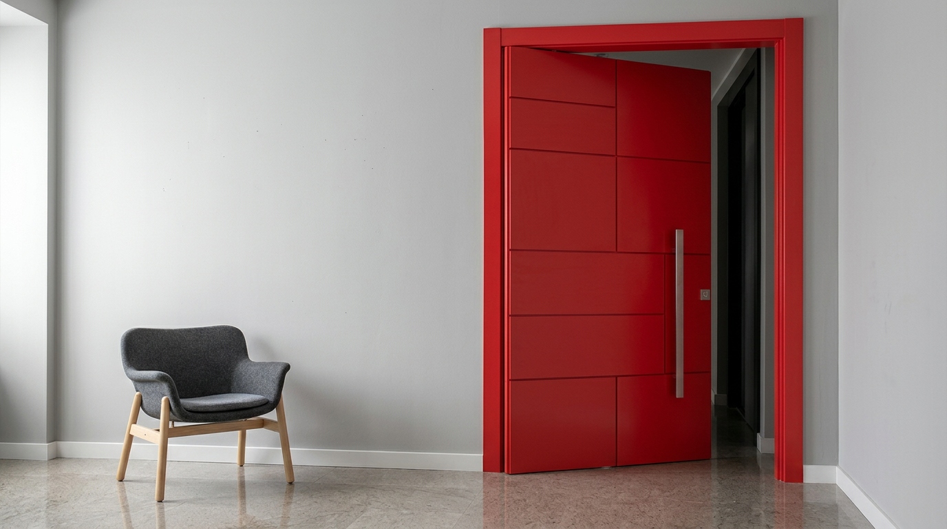 Pivot interior door