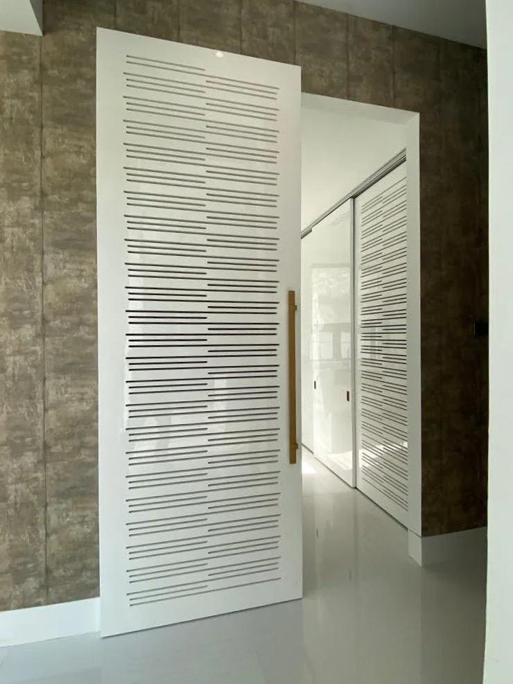 Ventilated interior door