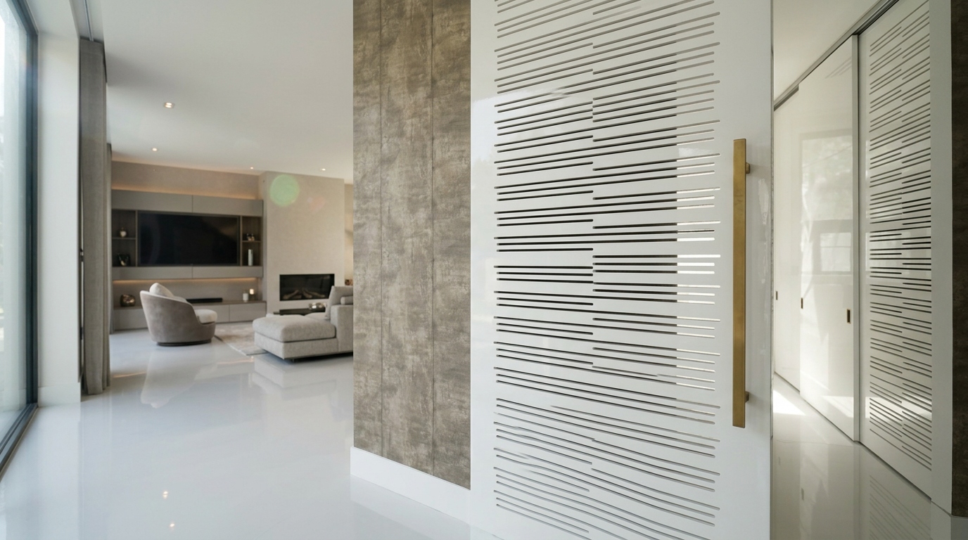 Ventilated interior door
