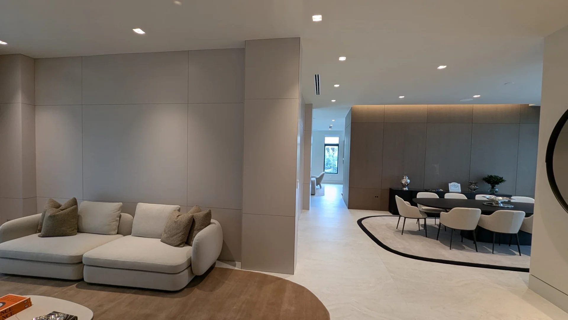 Custom wood wall paneling